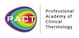 PACT logo with rainbow gradient background.